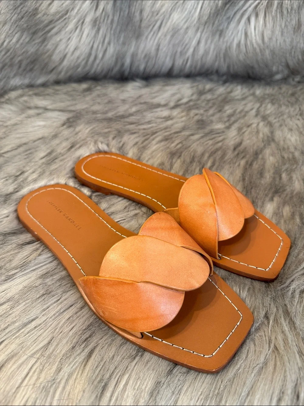 Loeffler Randall cognac leather